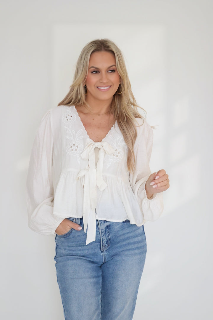 Chelsea Eyelet Top