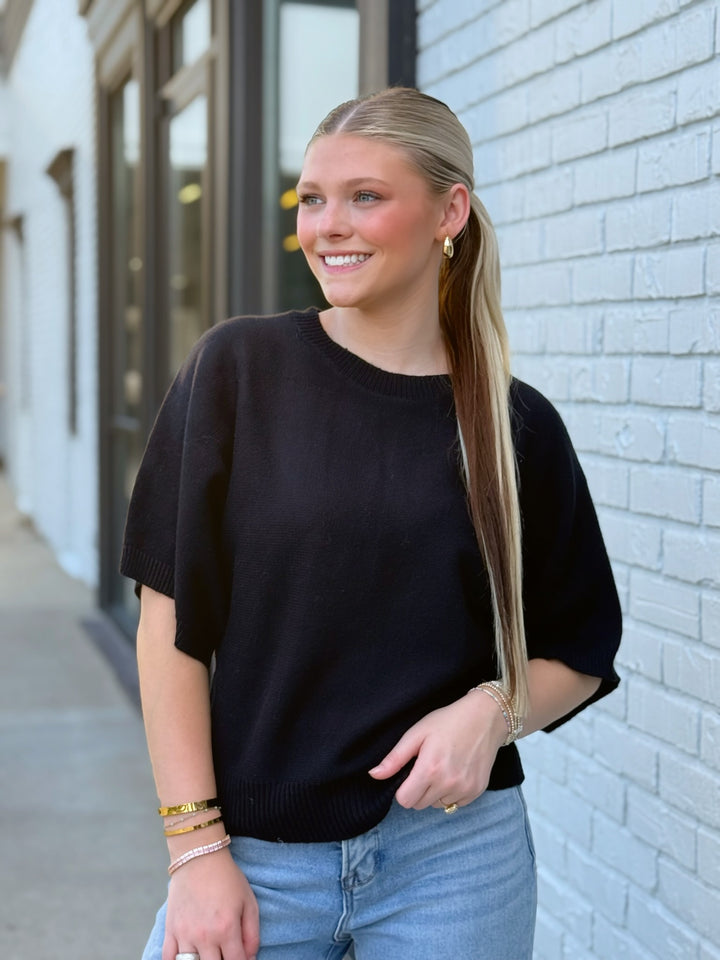 On The Hook Sweater- Black