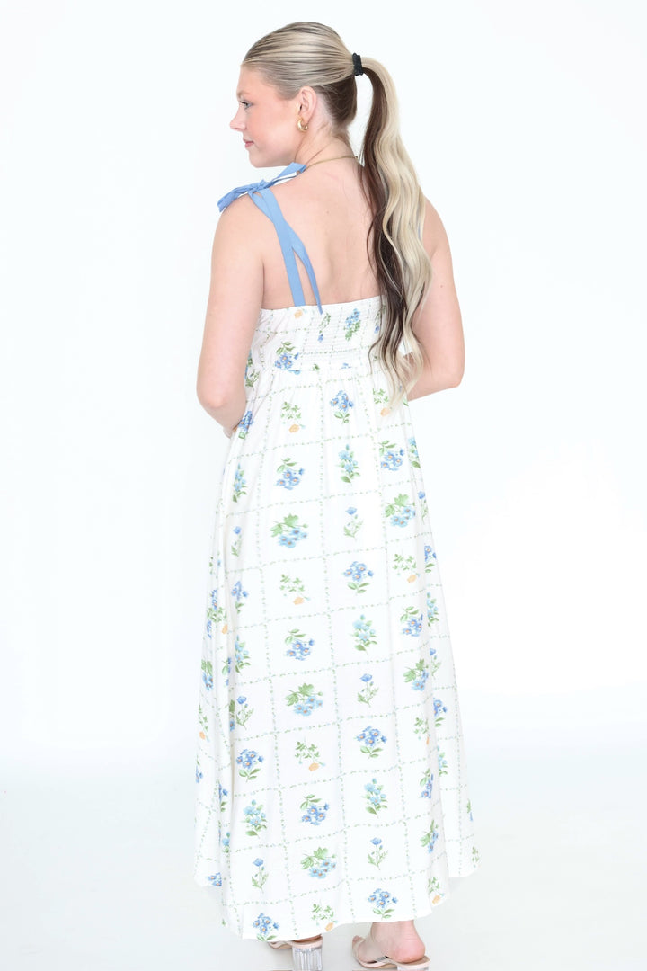 Nicole Tile Printed Midi Dress