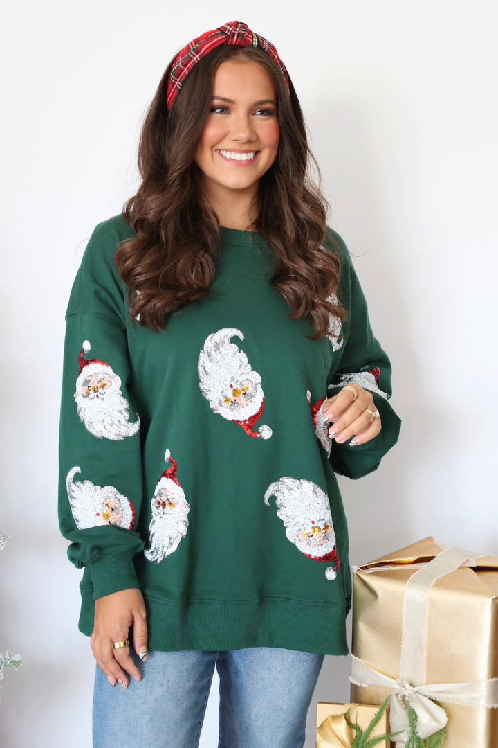 Light Up Santa Sweatshirt