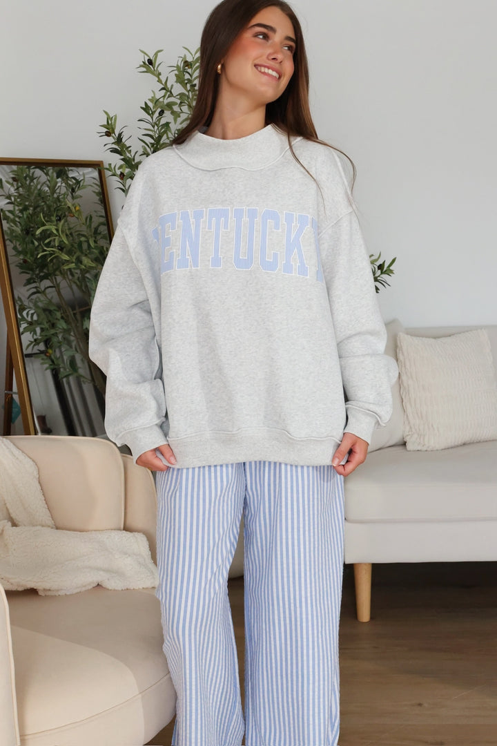 Kentucky Applique Mock Neck