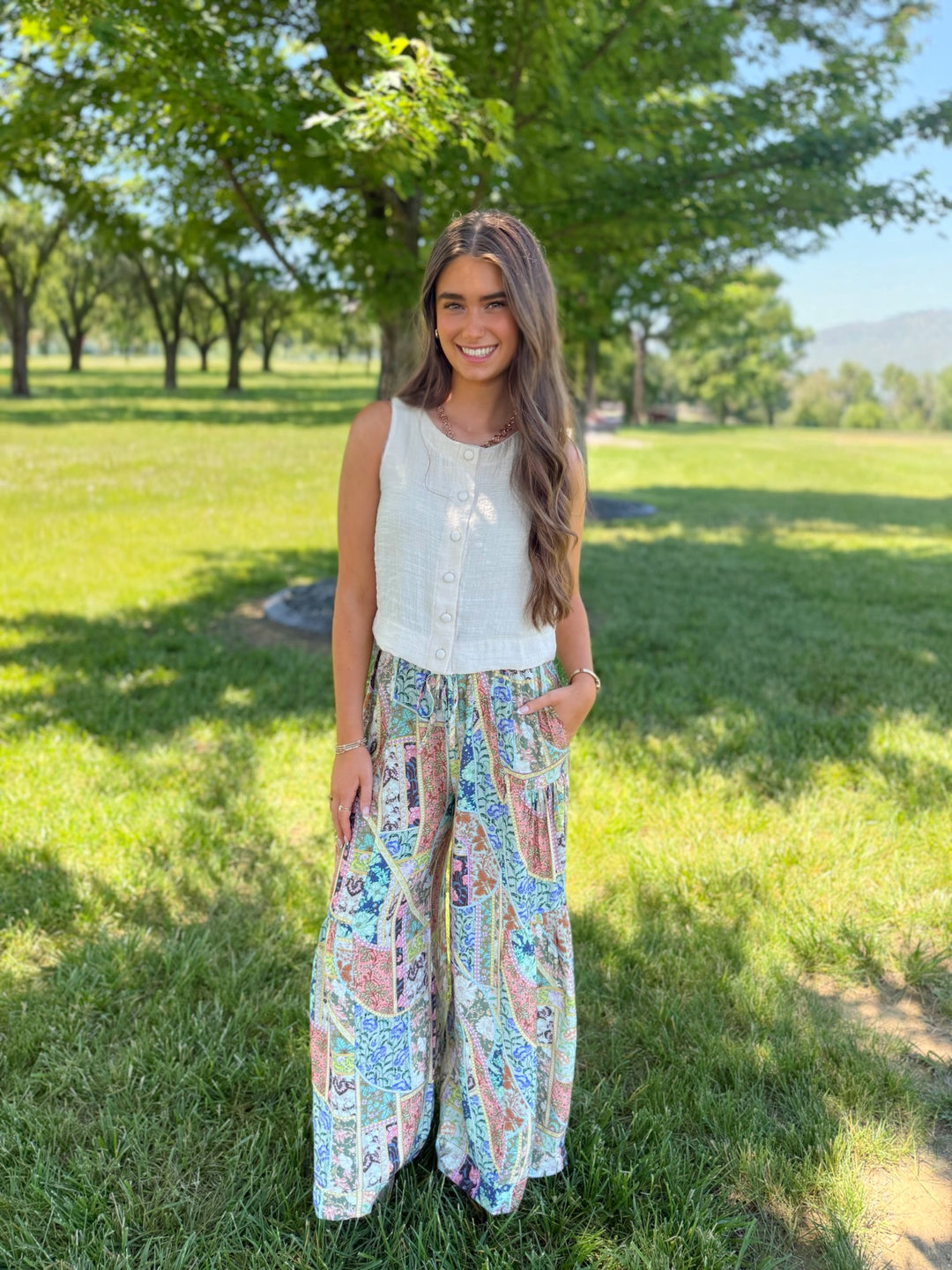 Sally Button Top