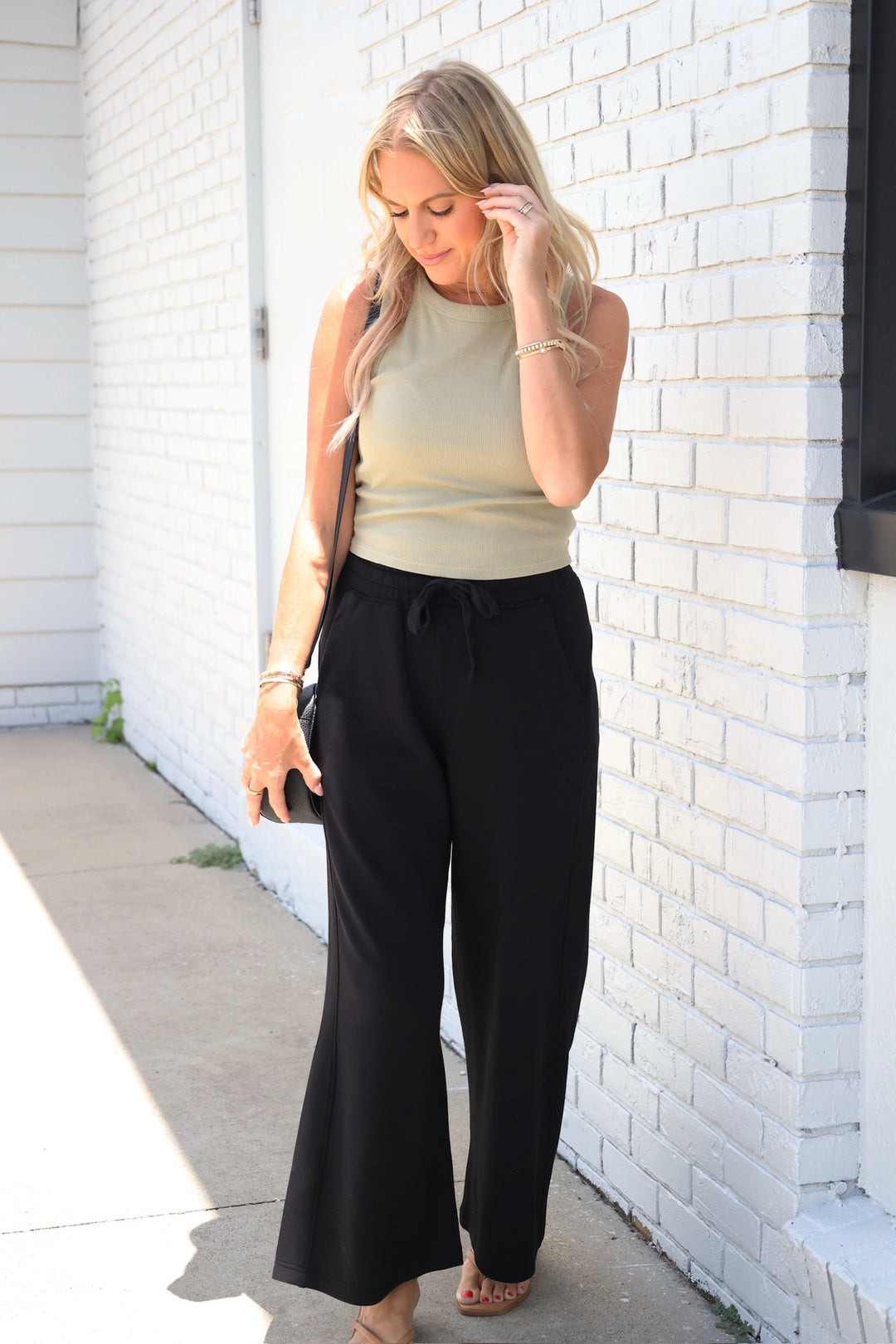 Ribbed Bra Top- Khaki Green