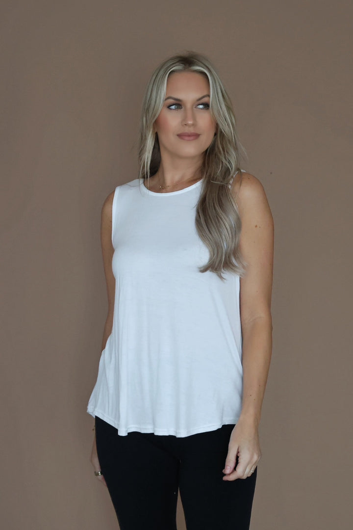 Erin Pleat Back Tank