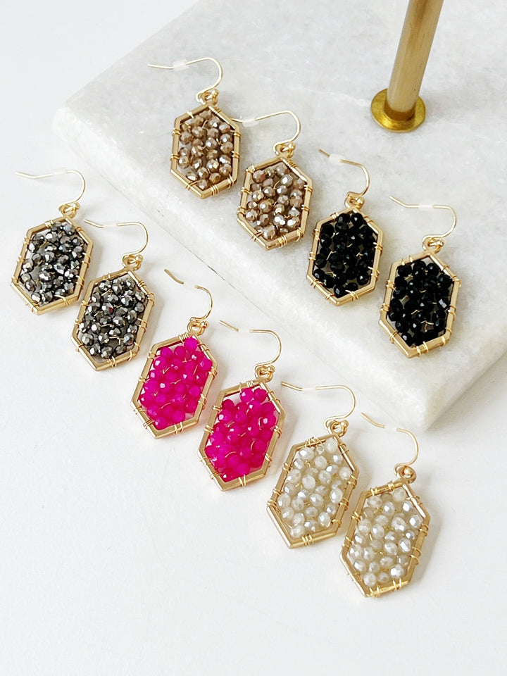 Jordan Beaded Drop Earrings