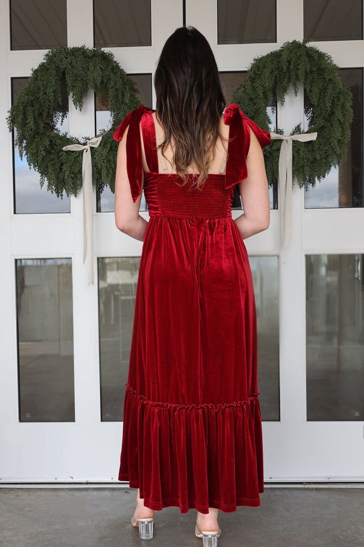 Olivia Velvet Maxi Dress