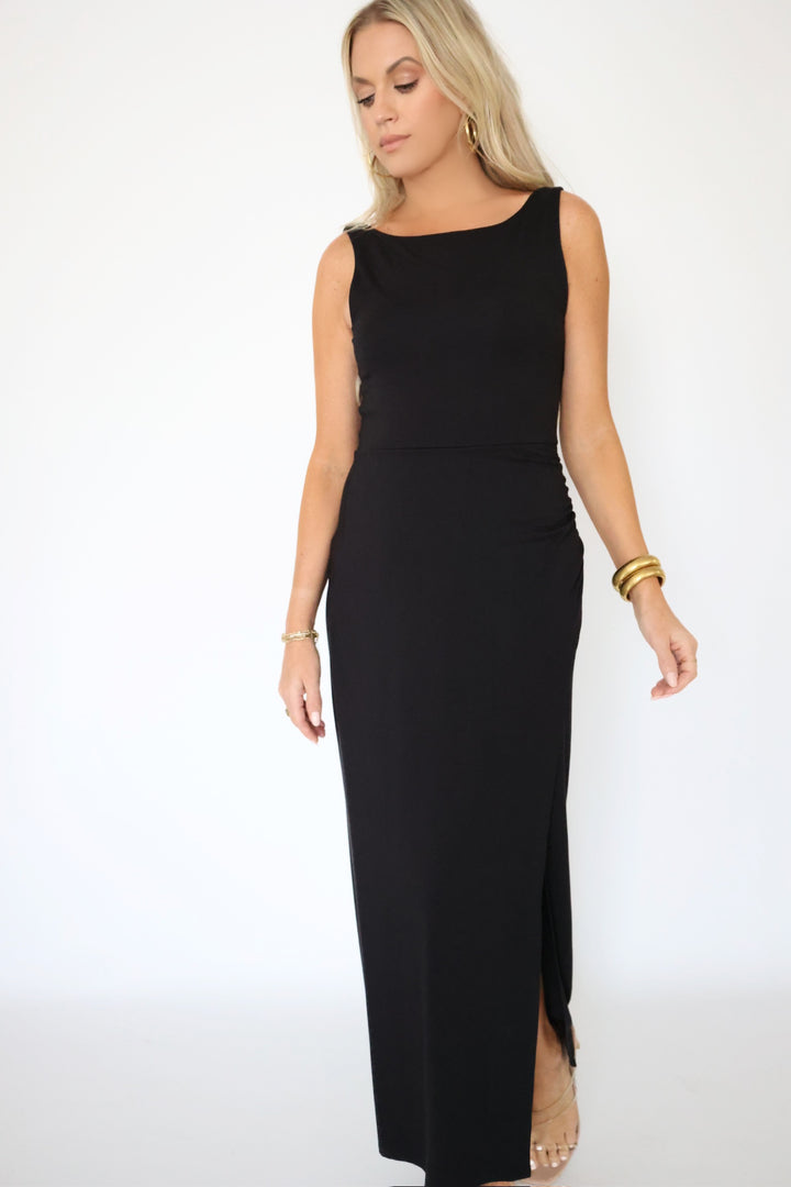 Valencia Midi Dress - Black