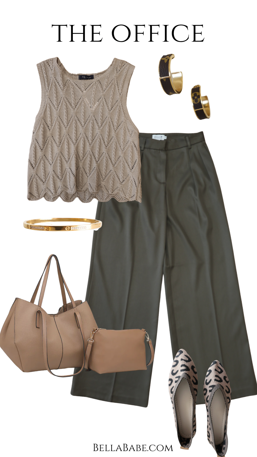 Lilibet Satin Pant - Khaki