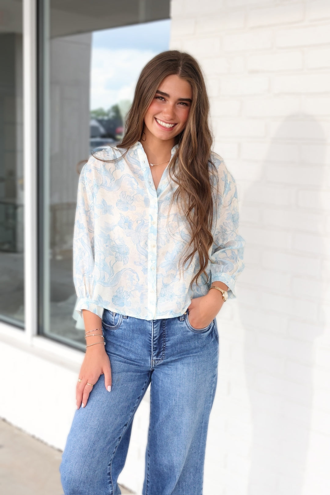 Charleston Floral Top