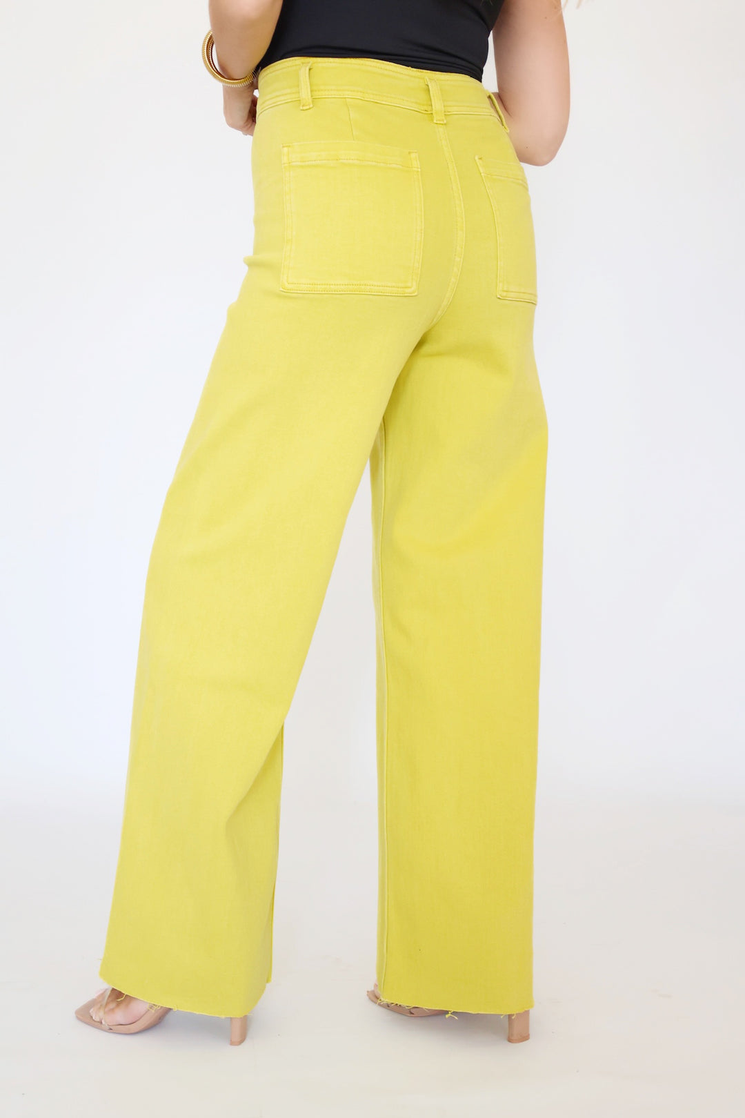 Cassidy Straight Leg Jean- Lemon Squeeze  (FINAL SALE)