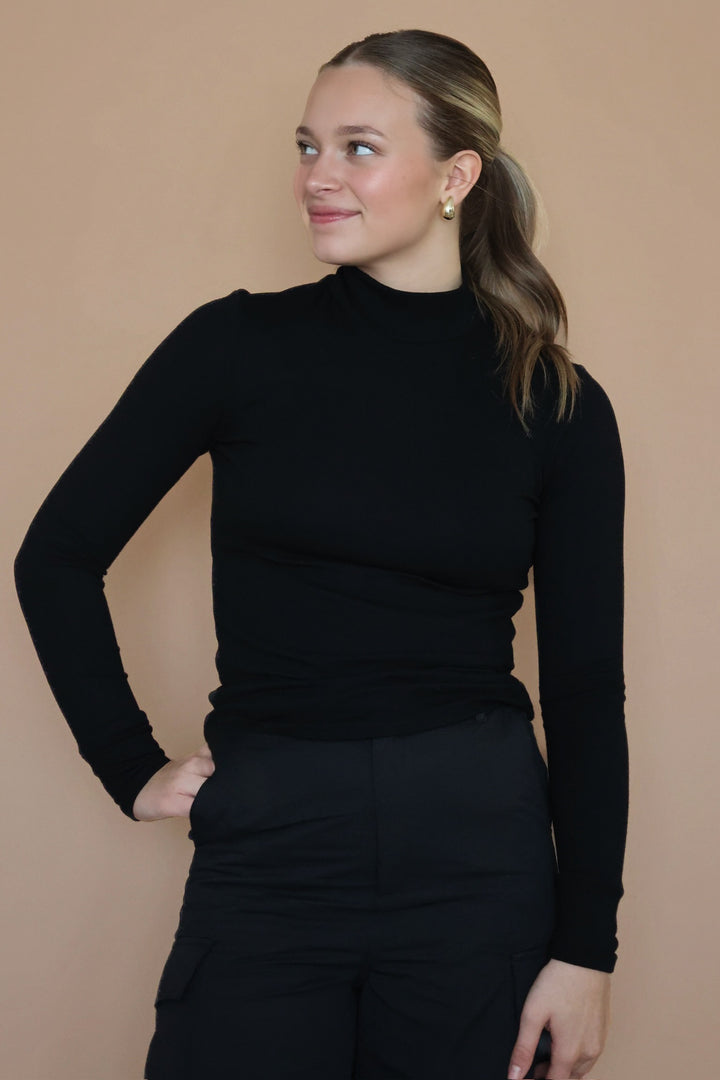 Perfect Turtleneck- Black