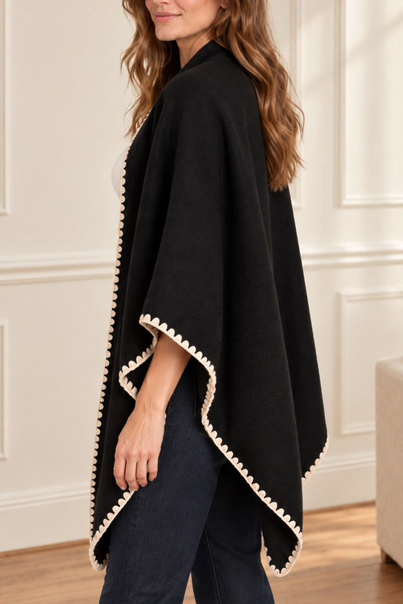Edge Knit Cape