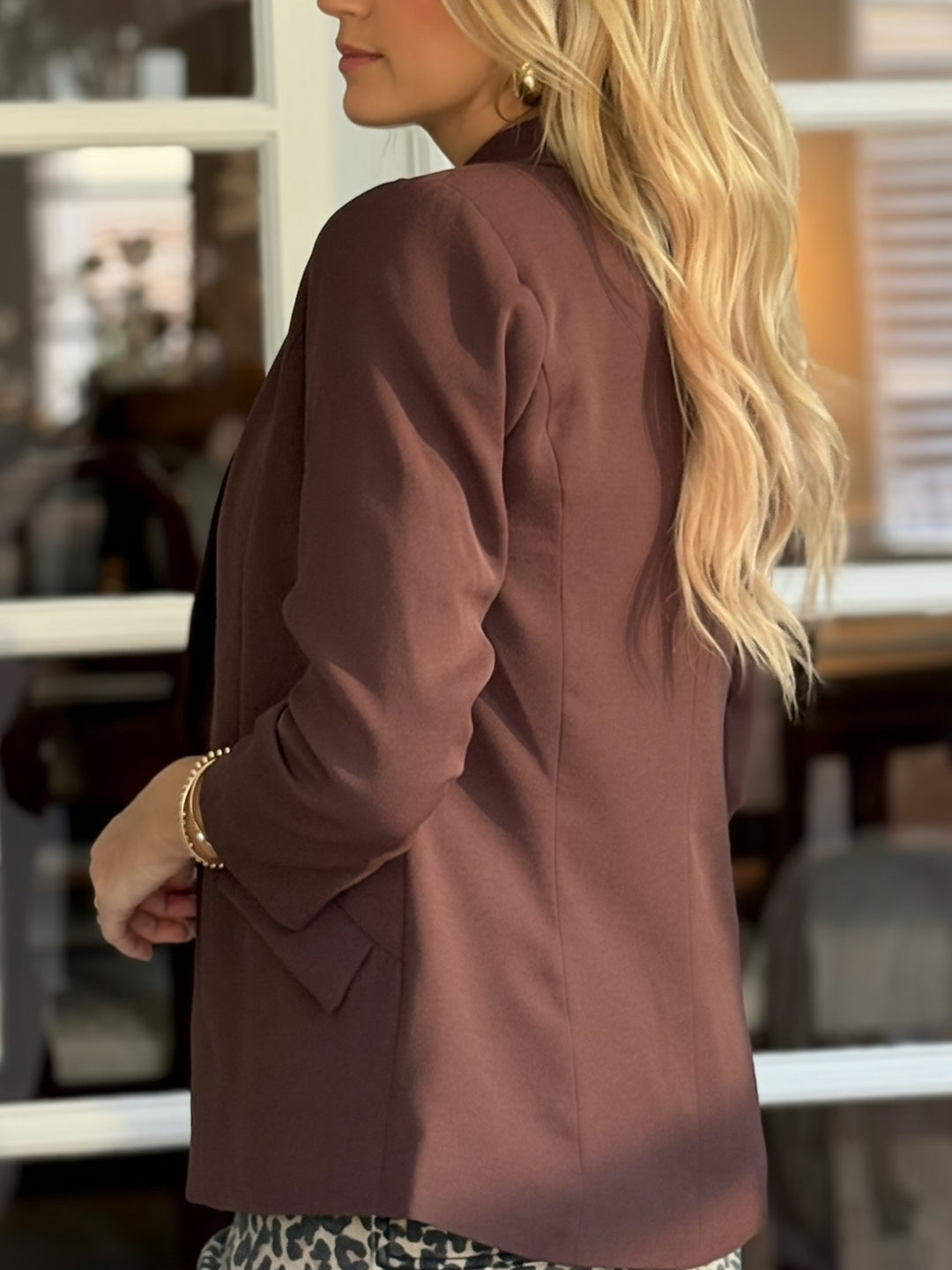 Boardroom Blazer- Espresso