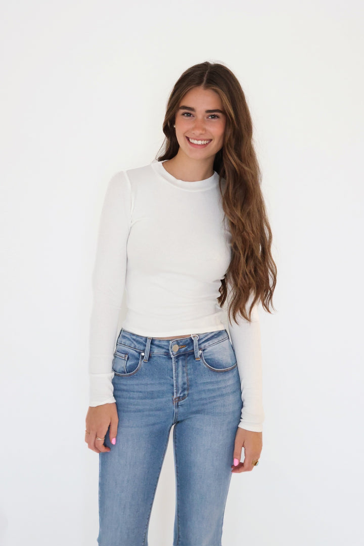Rohnan Crewneck Top - White
