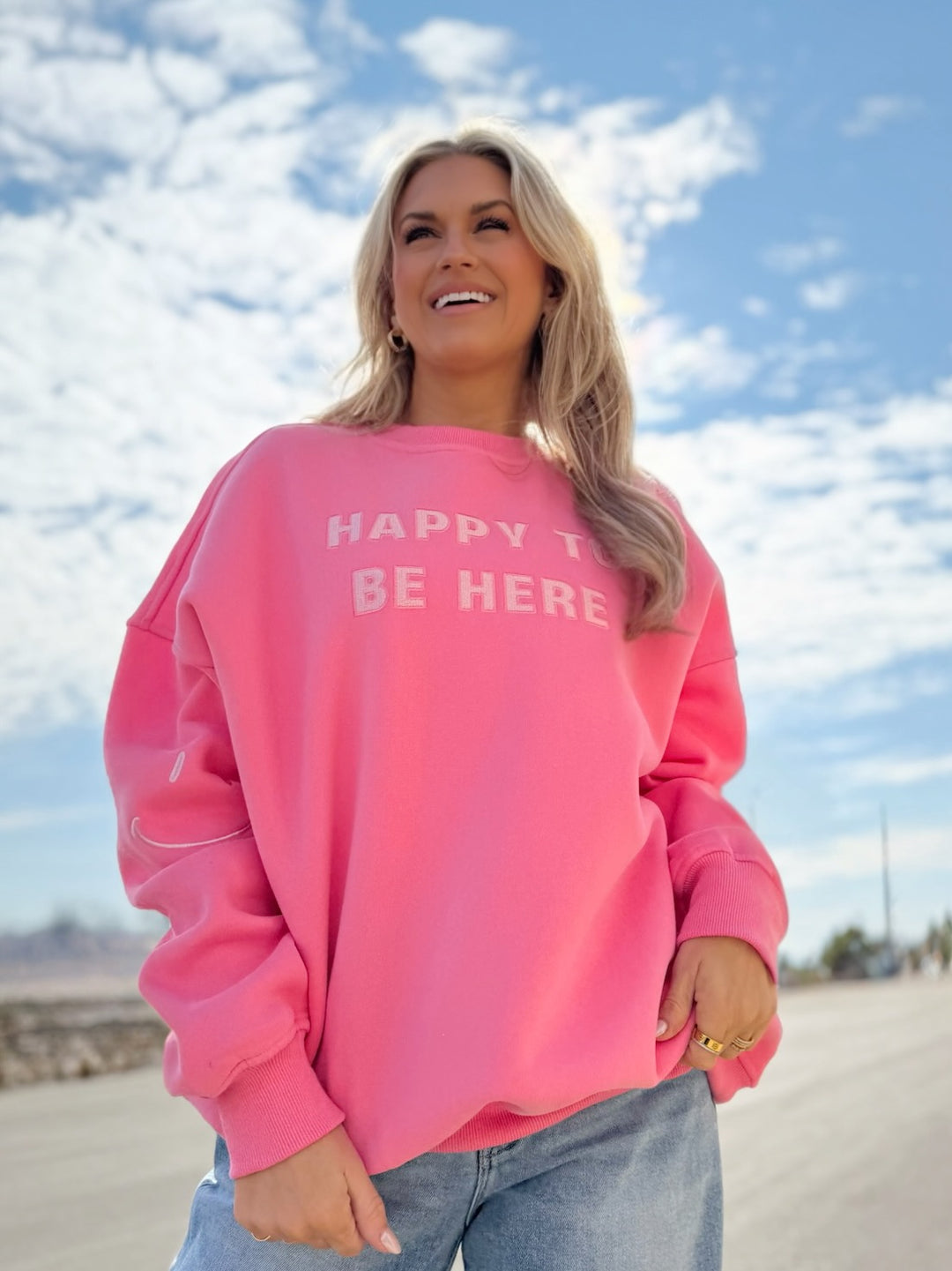 I Am Just Happy to Be Here Sweatshirt