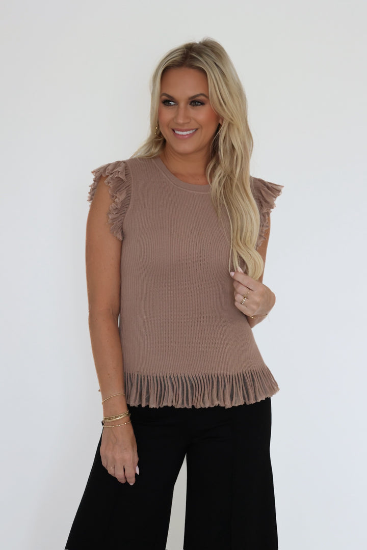 Mocha Mousse Top