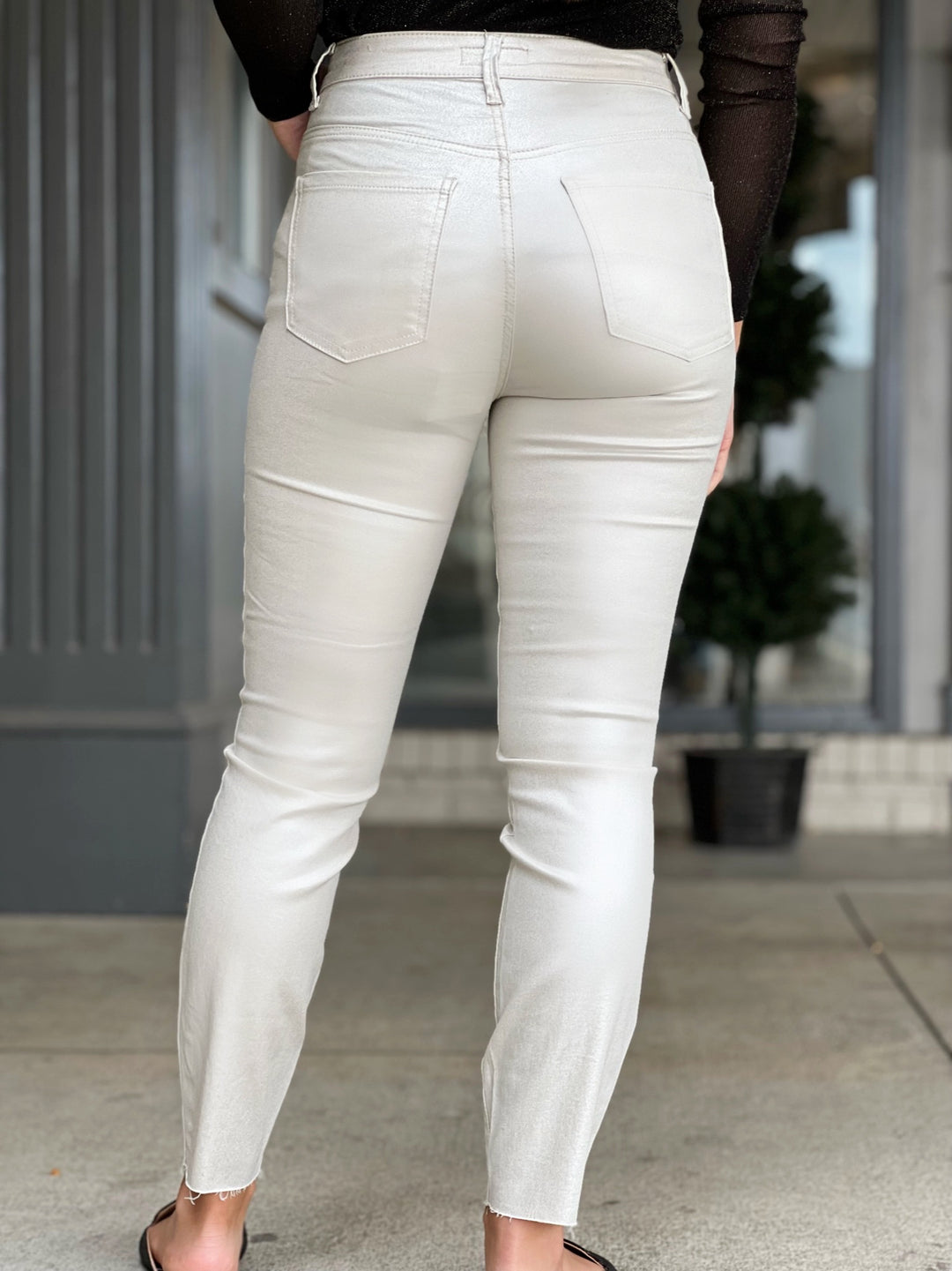 Charlize High Rise Jean- Champagne (FINAL SALE)