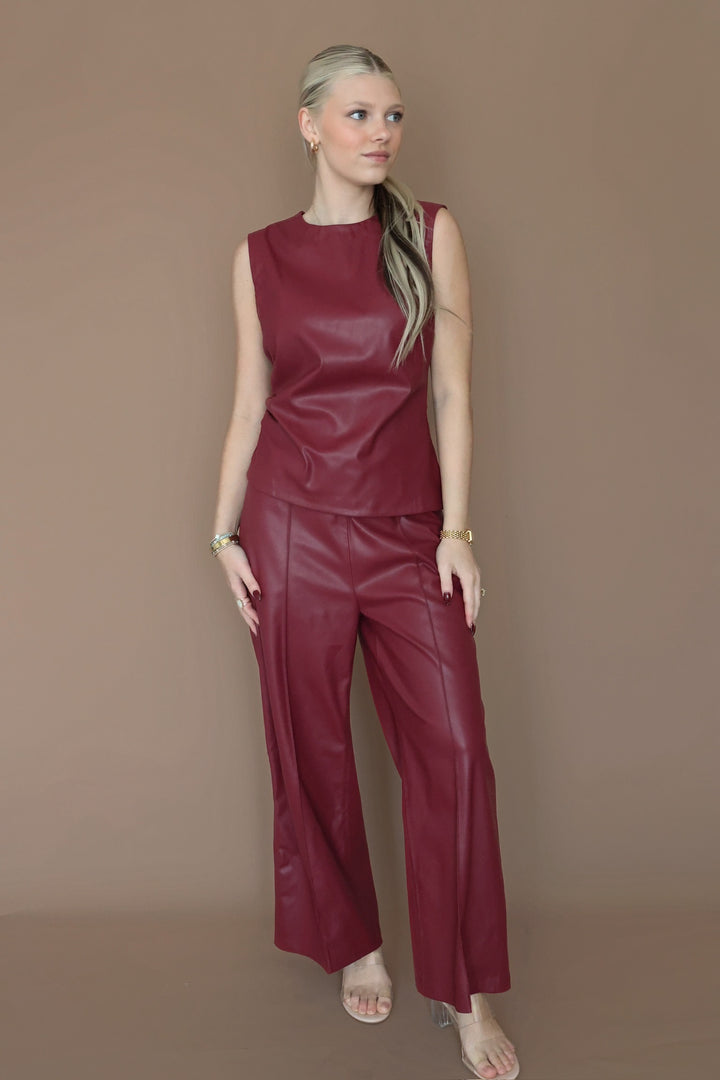 Sparkle Pants- Bordeaux