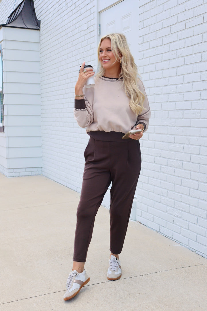 EcoWash Sweatshirt- Espresso