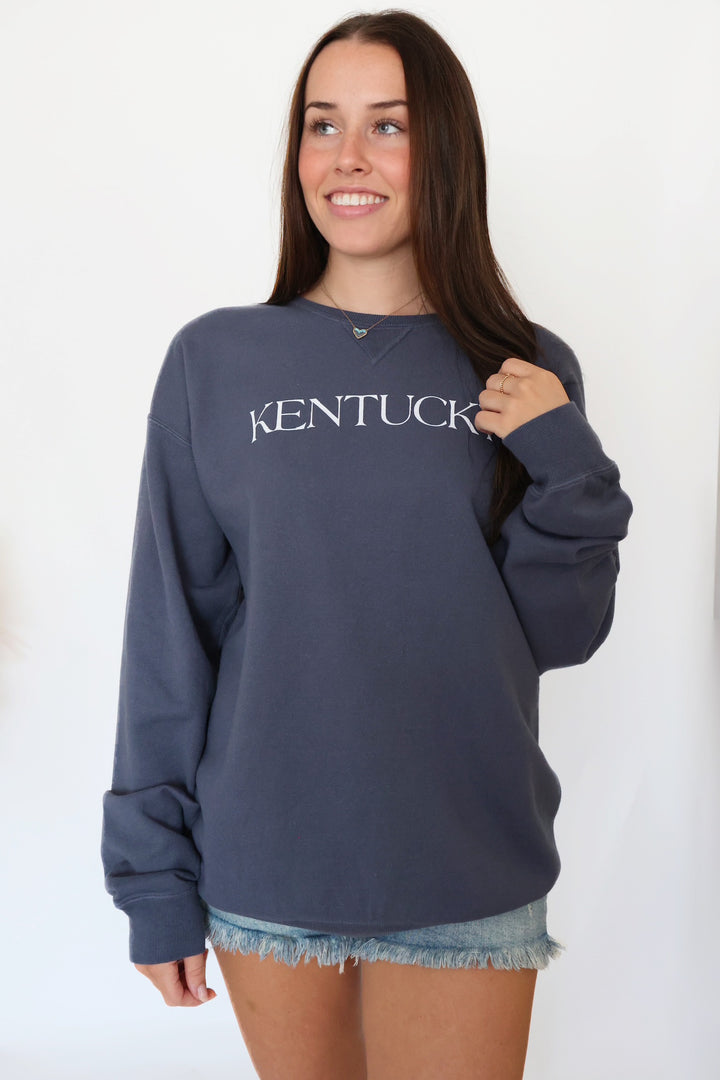 The Best Kentucky Sweatshirt- Navy