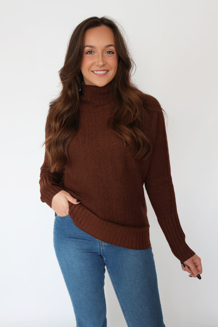 Cozy Layer Sweater - Dark Brown (FINAL SALE)