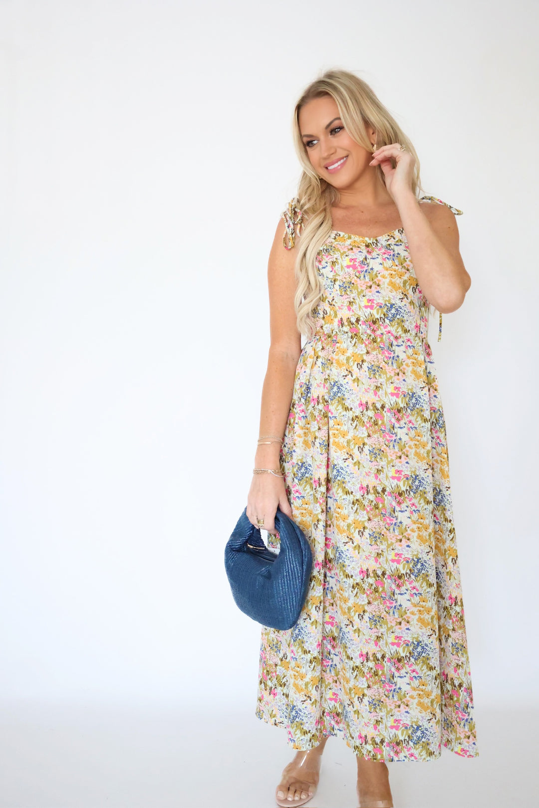 Beth Floral Midi Dress