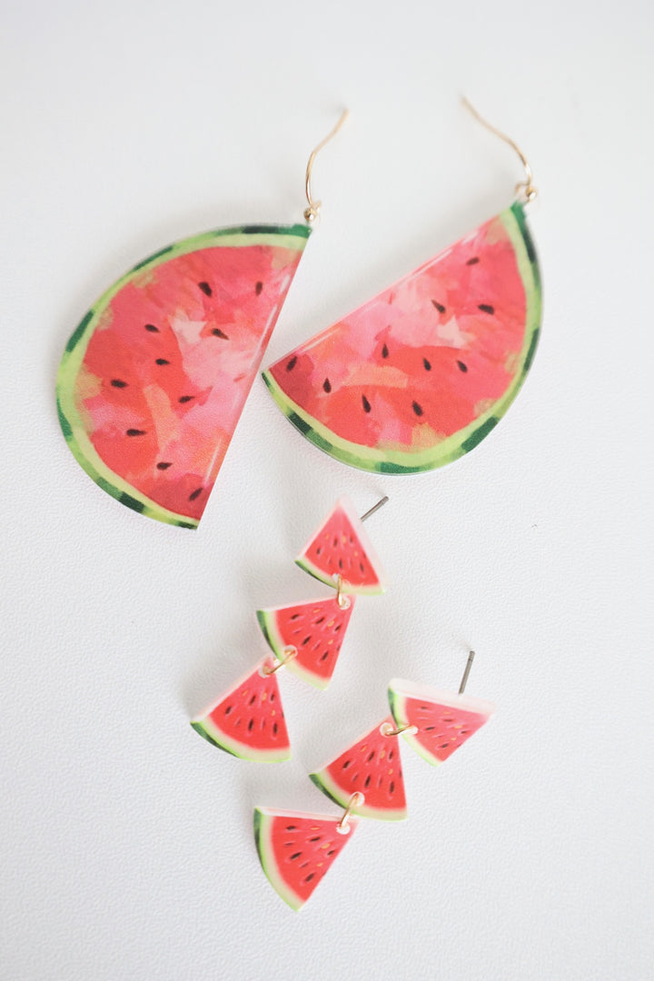 Watermelon Crawl Earrings (FINAL SALE)