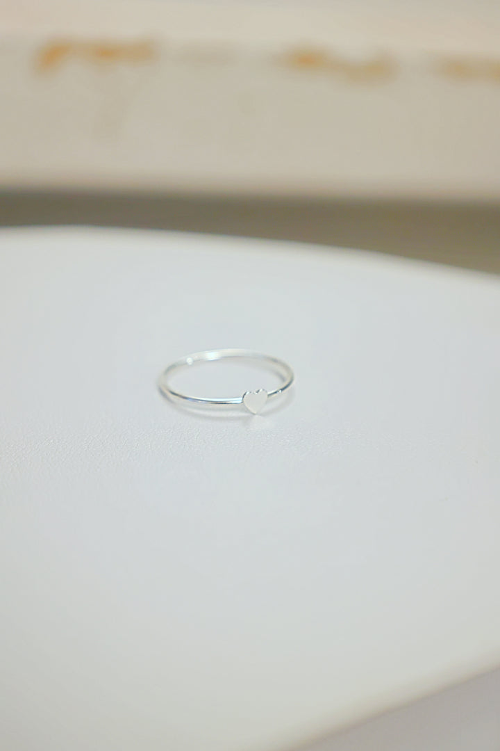 Sterling Silver Mini Heart Ring