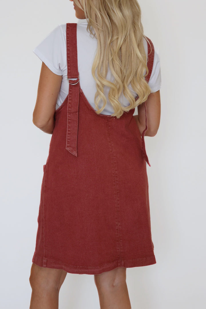 First Of Fall Overall Dress