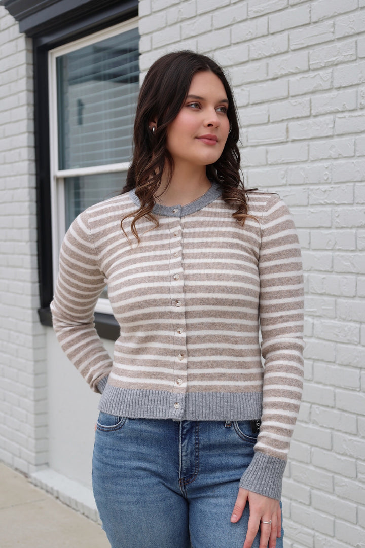 Cara Cardigan- Khaki