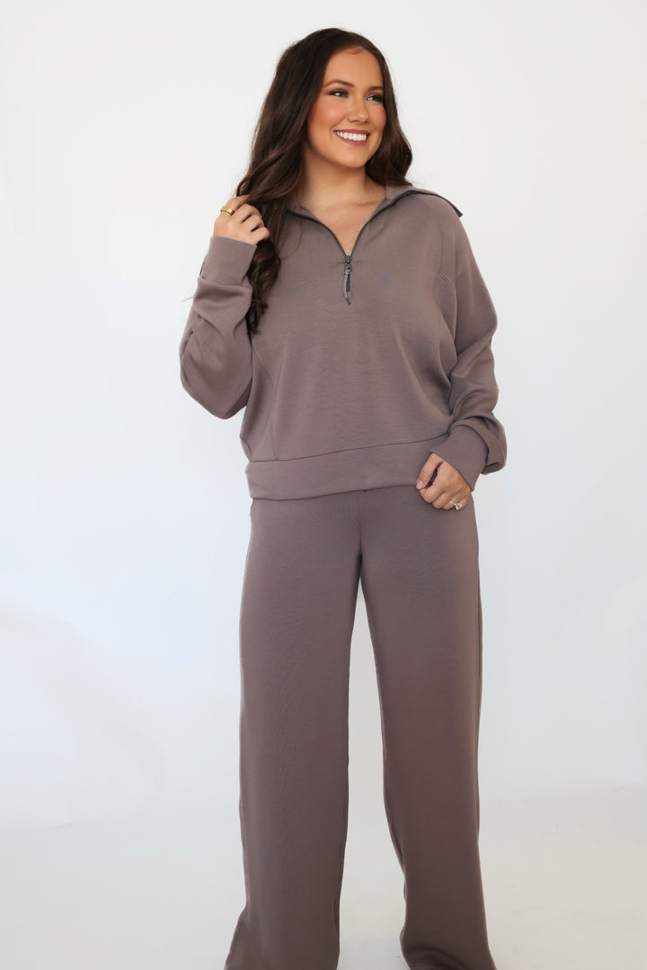 SPANX AirEssentials Half Zip - Smoke