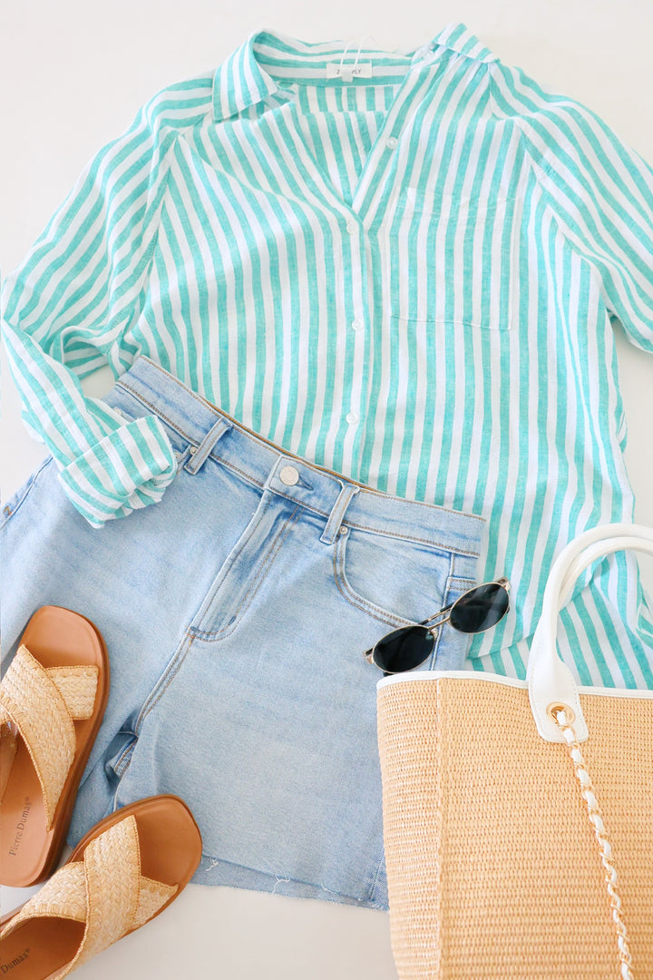 The Perfect Linen Top- La Palma