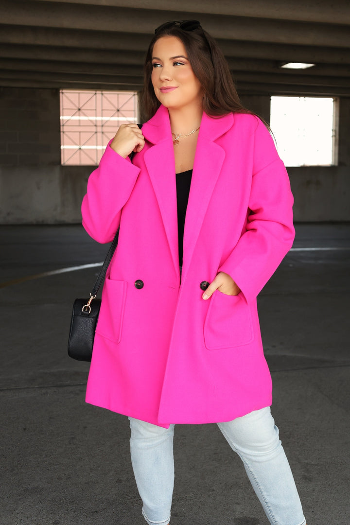 Cape Cod Coat - Hot Pink