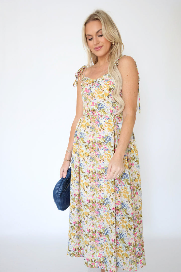 Beth Floral Midi Dress