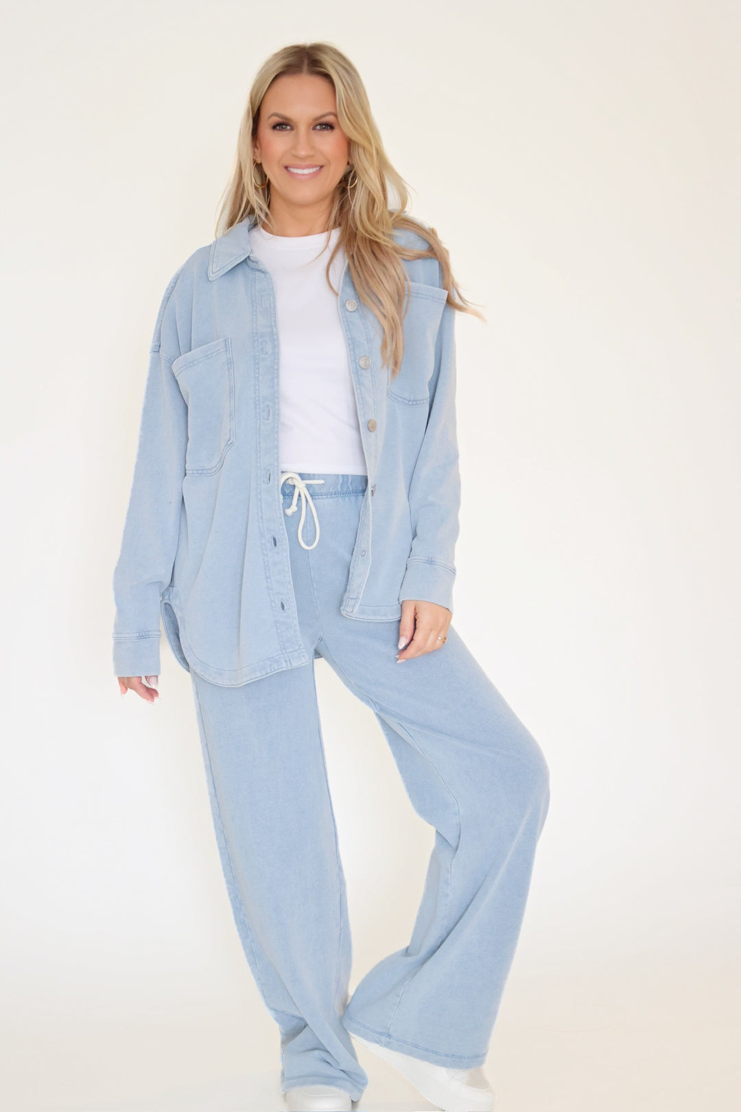 Hunter Knit Pant- Ocean Air Indigo