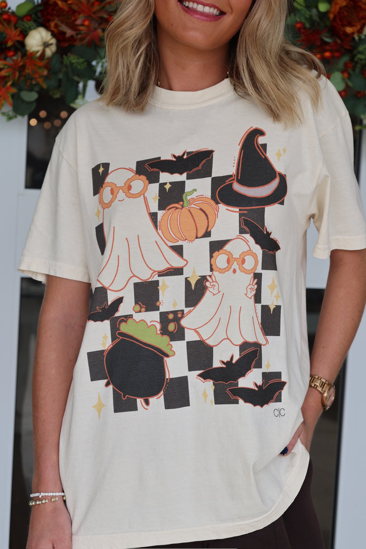 Checkered Ghost Tee