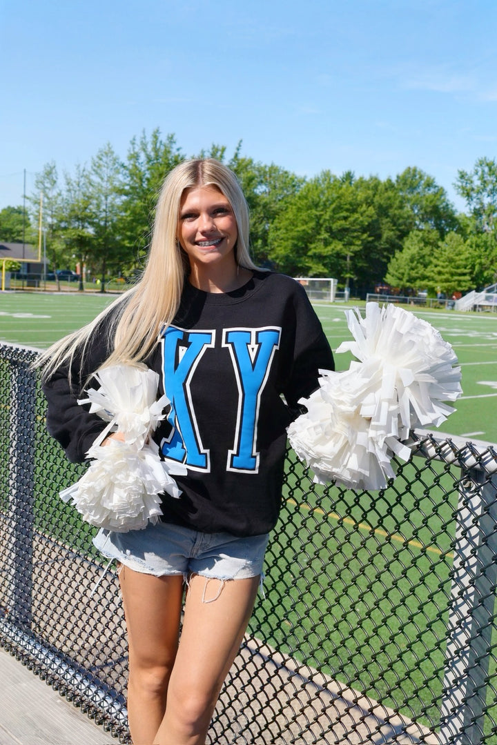 KY Puff Glitter Sweatshirt