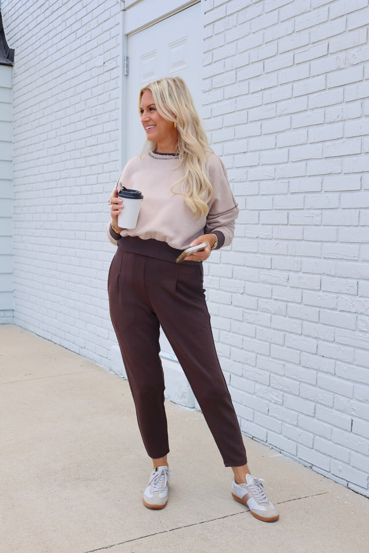 EcoWash Sweatshirt- Espresso