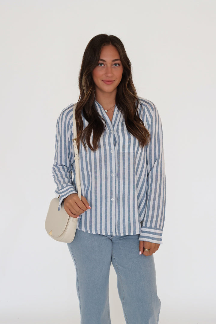 The Perfect Linen Top - Boathouse
