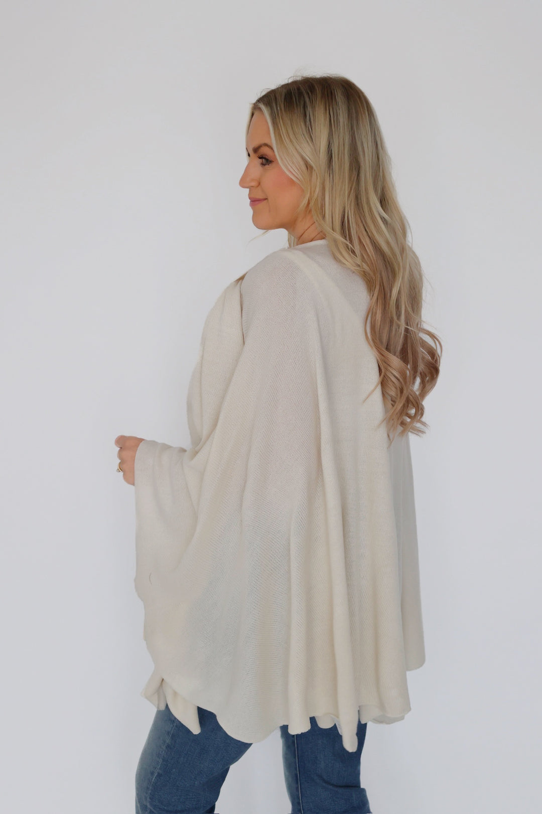 Kiara Pull Thru Wrap- Ivory