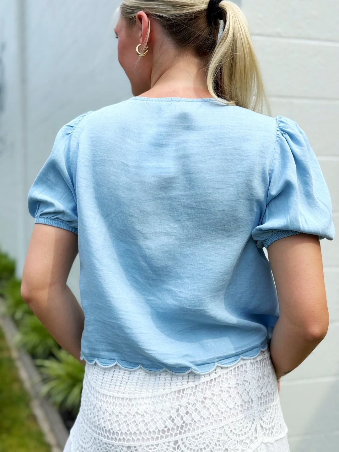 Darcey Chambray Top