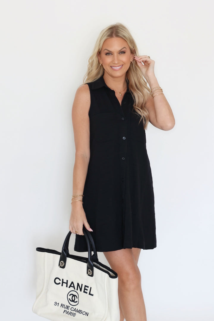 New Light Textured Mini Dress