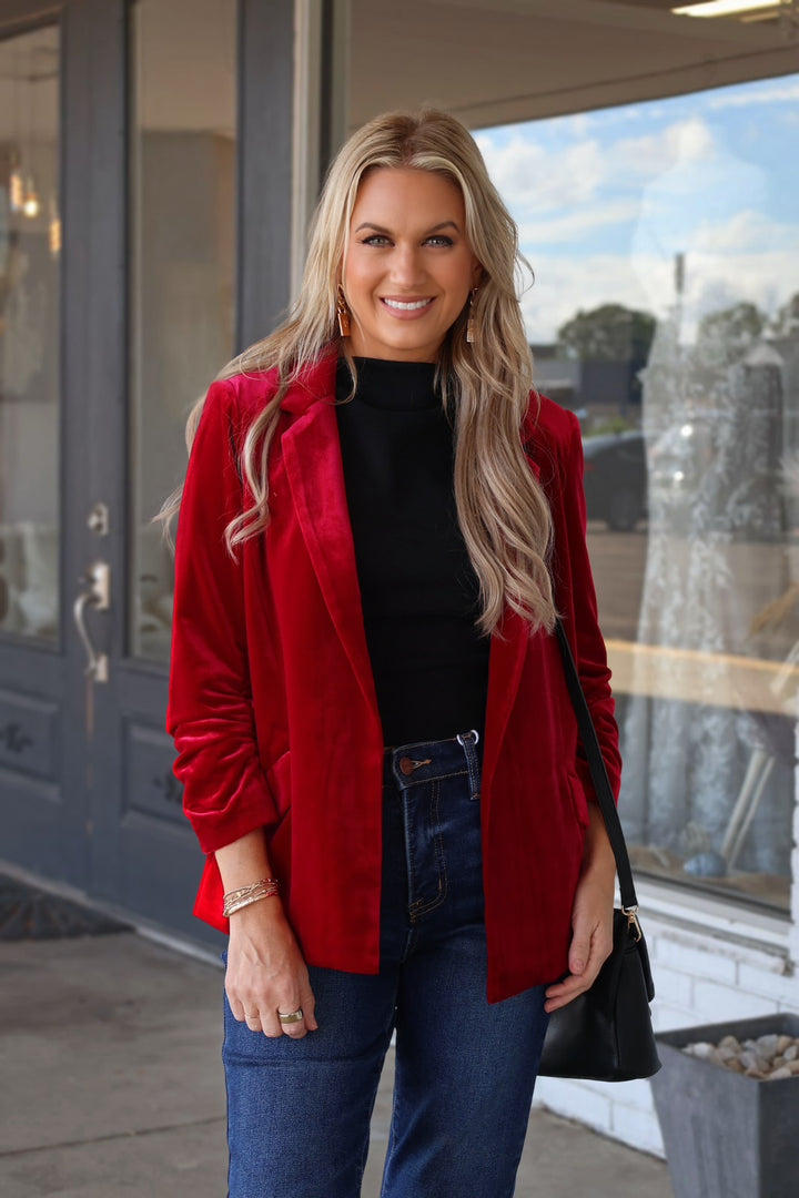 Beverly Hills Blazer- Red