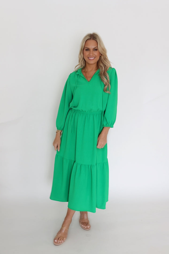 Any Occasion Dress- Kelly Green
