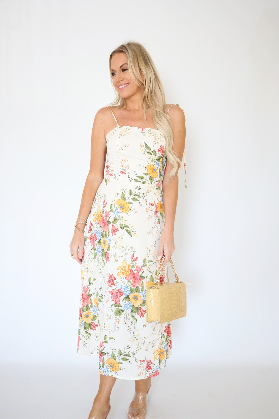 Jillian Floral Midi Dress