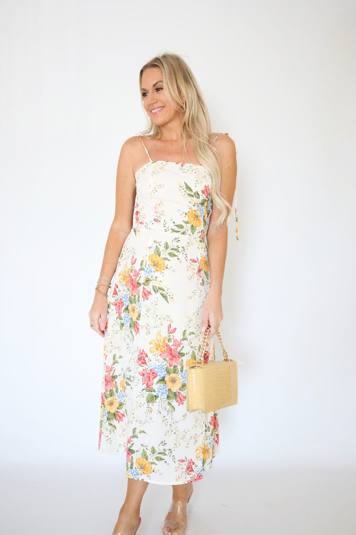 Jillian Floral Midi Dress