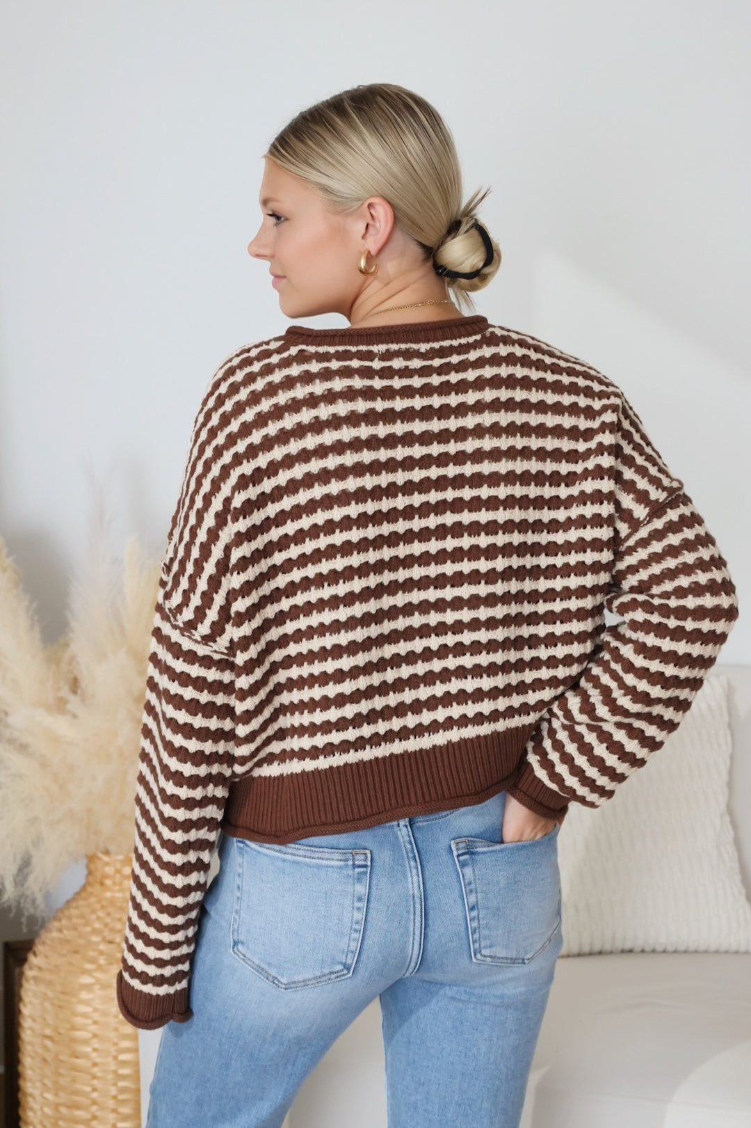 L/S Vienna Cardigan- Brown