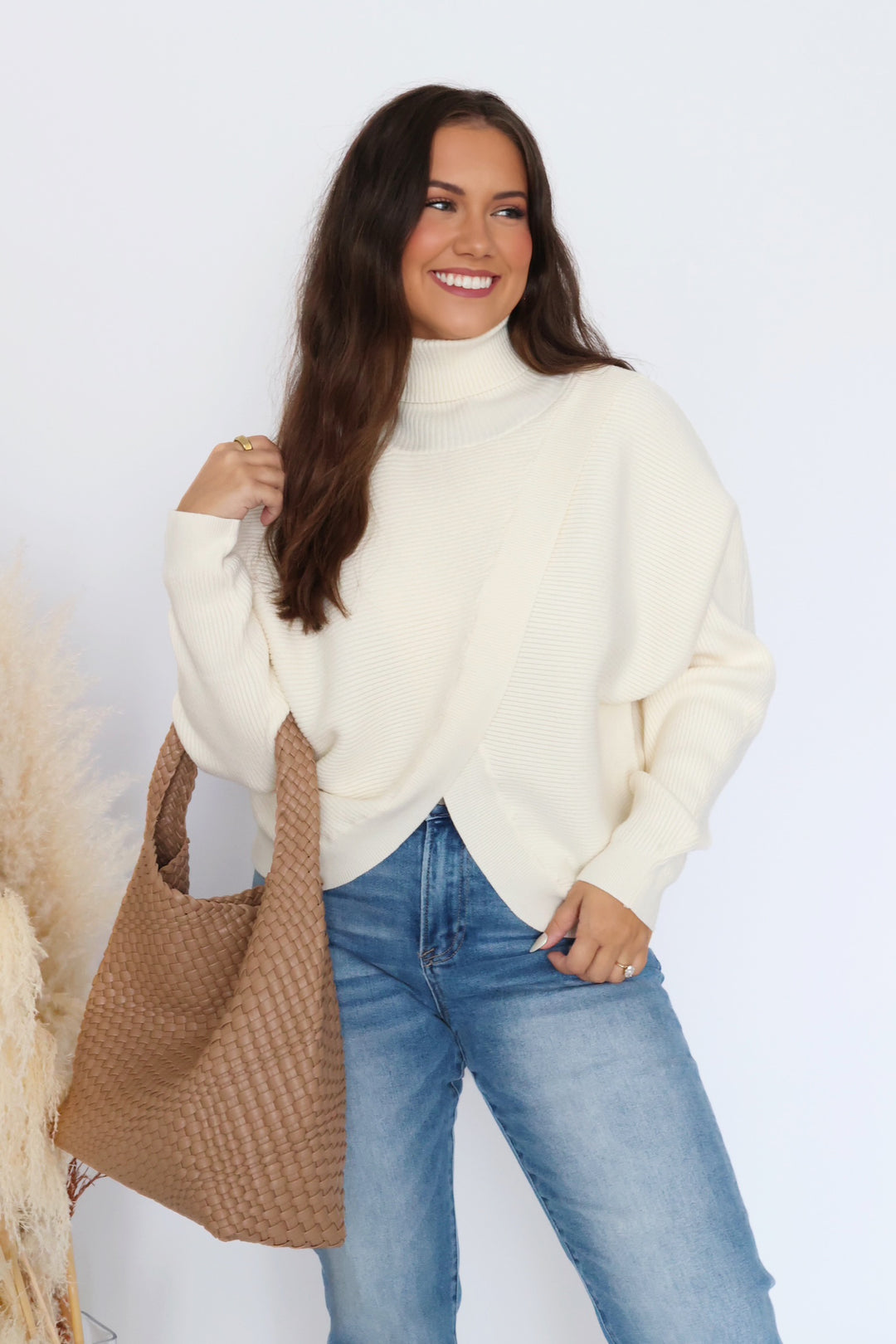 Dawn Crossover Sweater- Off White