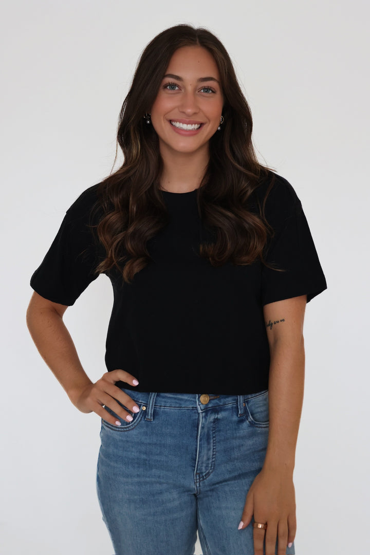On the Go Tee- True Black