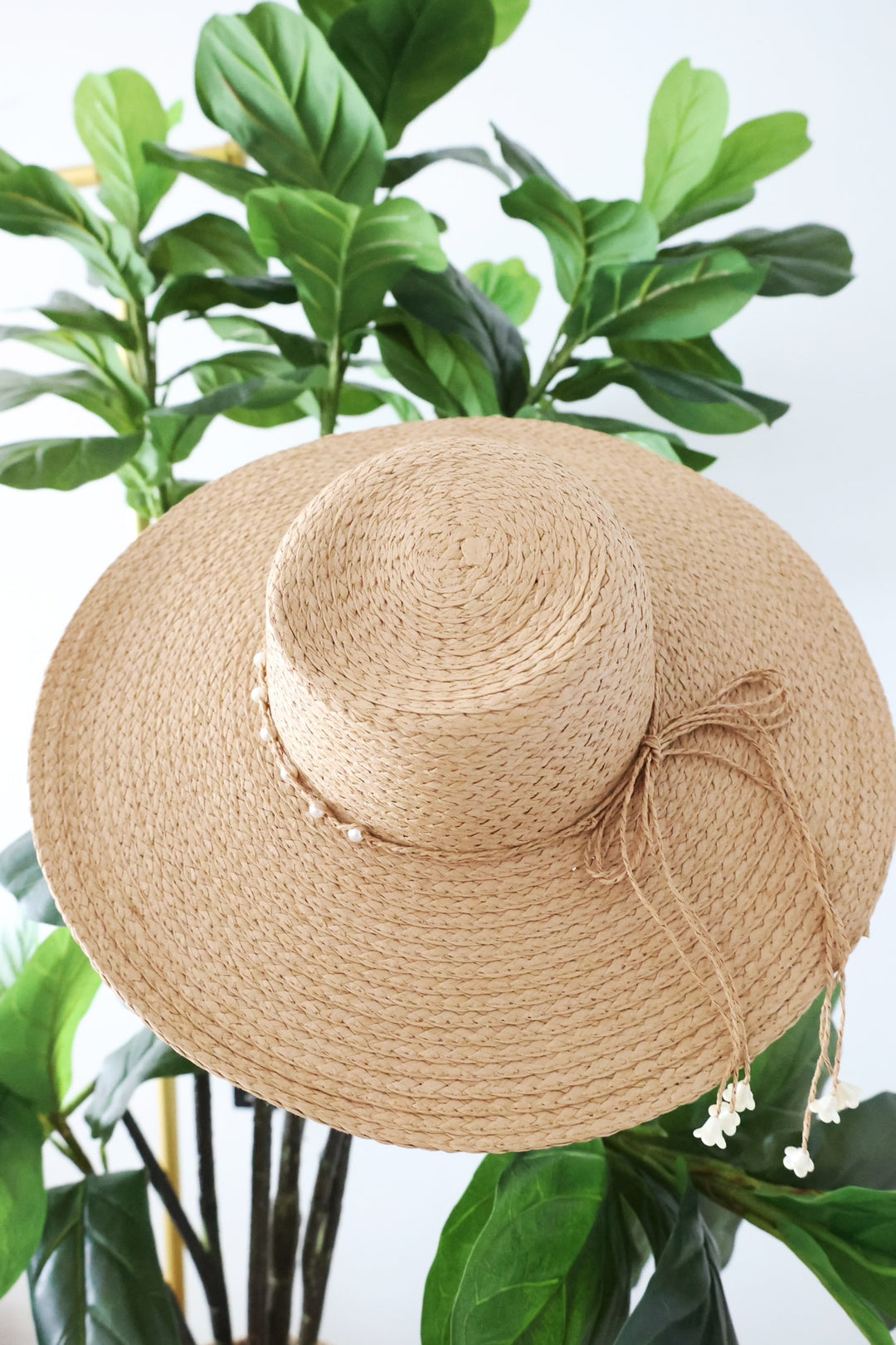 Braided Pearl Floppy Hat